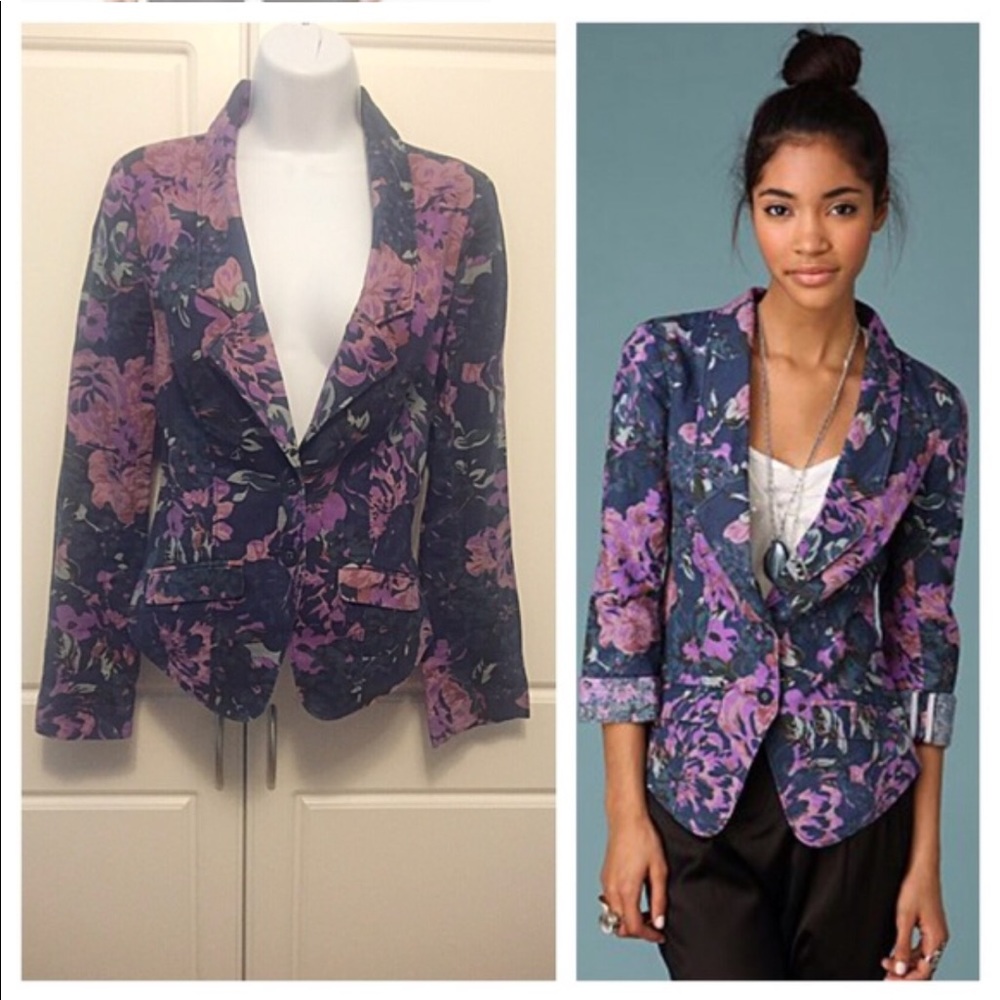 Free People floral blazer!